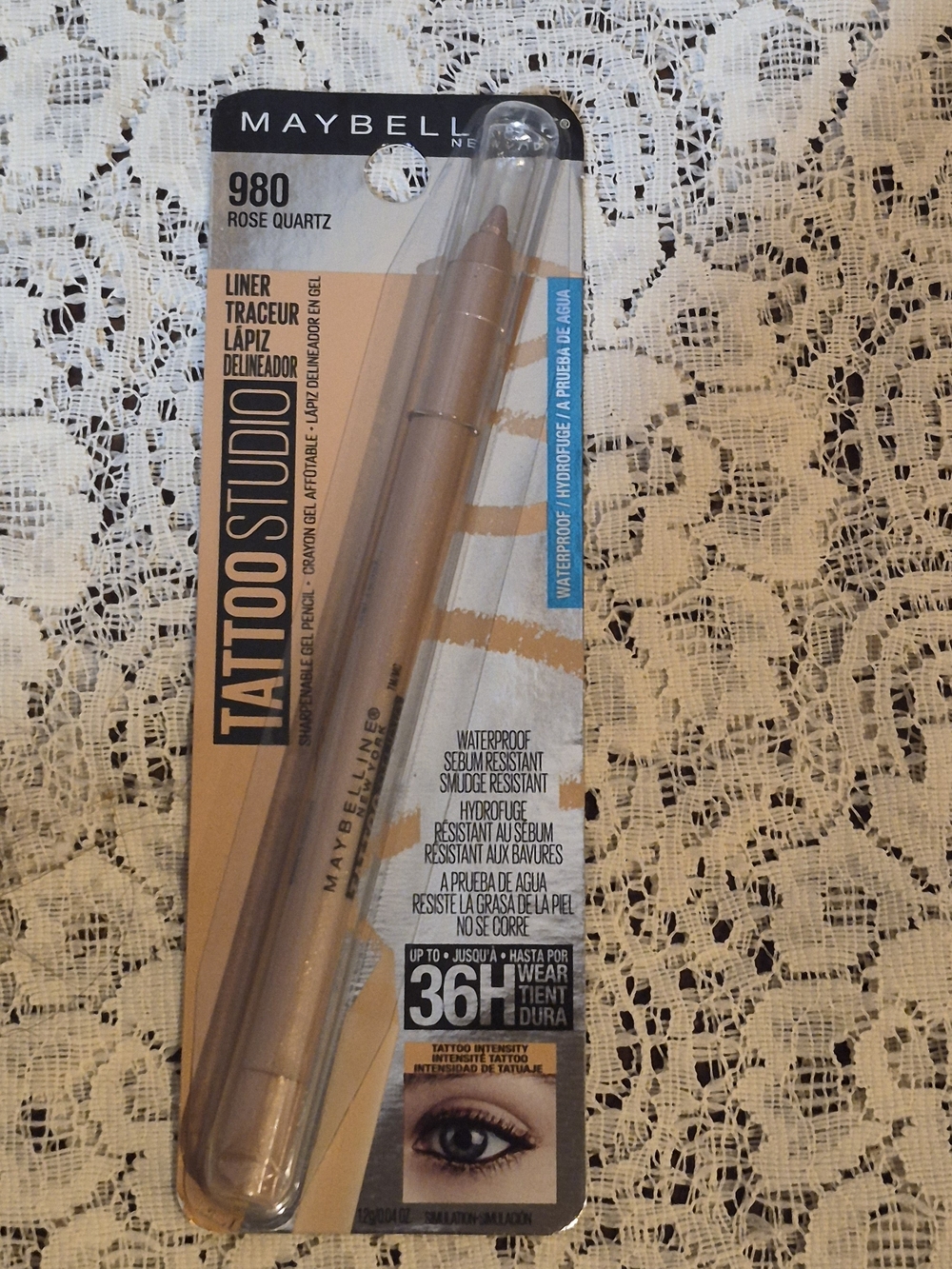 Maybelline TattooStudio Waterproof Gel Liner - Rose Quartz 980